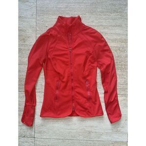 Zella zip jacket pink/coral fitted, Vented Back Activewear,stretchy,‎ Pocket